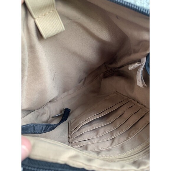 Baggallini Nylon Crossbody Black Leopard Print Zip Adjustable Travel Purse Bag - Picture 10 of 16